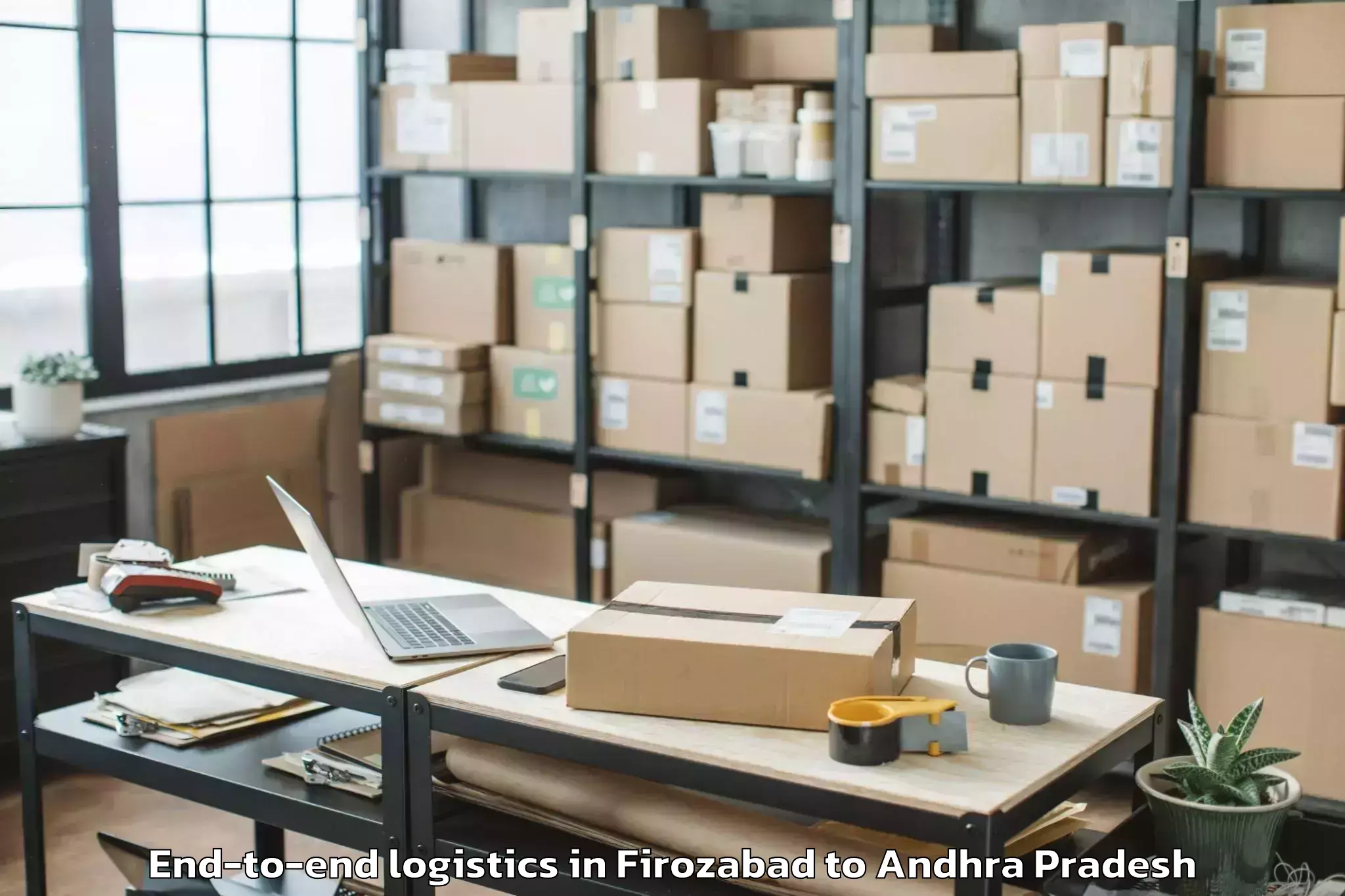 Leading Firozabad to Annavaram End To End Logistics Provider